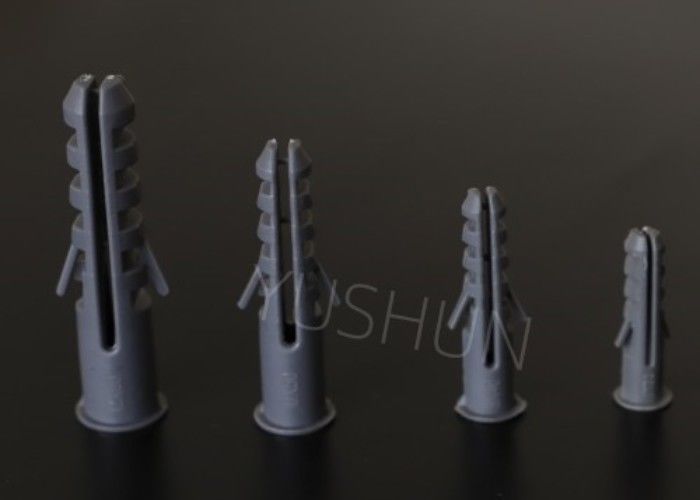 Νάυλον 8*40mm σκοτεινή γκρίζα βίδα βουλωμάτων τοίχων χρώματος πλαστική/πλαστική χρήση αγκύρων τοίχων για τον τοίχο