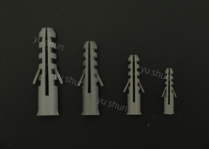 Νάυλον 8*40mm σκοτεινή γκρίζα βίδα βουλωμάτων τοίχων χρώματος πλαστική/πλαστική χρήση αγκύρων τοίχων για τον τοίχο