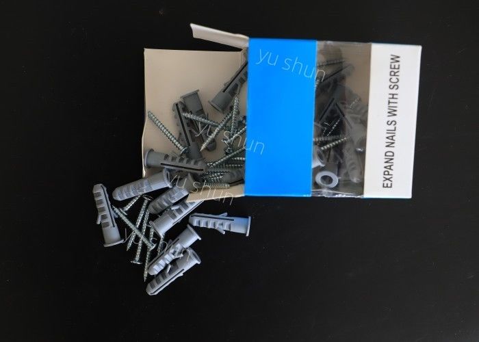 7mm 10mm σκοτεινή γκρίζα χρώματος ασυμμετρική συνήθεια βιδών βουλωμάτων τοίχων επέκτασης πλαστική
