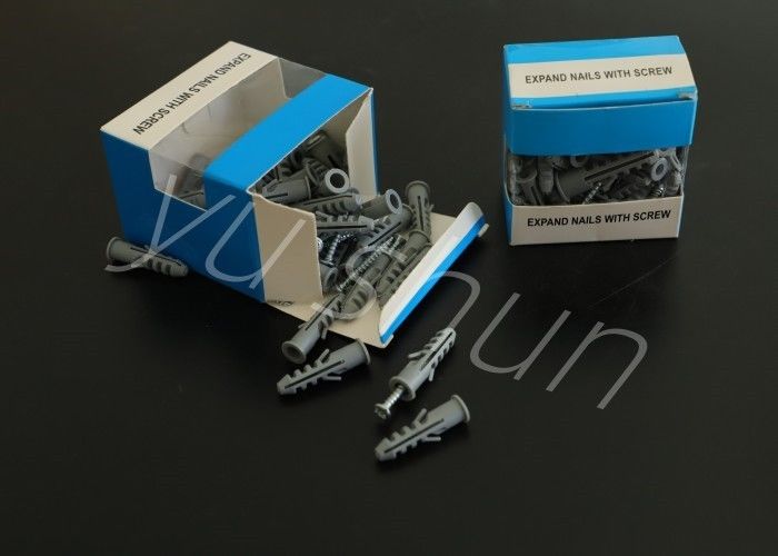 25pcs/bag πλαστική άγκυρα τοίχου για ισχυρές και αξιόπιστες εγκαταστάσεις