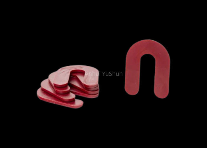 High Flexibility Horseshoe Shim Plastic 1/8 Μέγεθος κόκκινου χρώματος χρήση για τοποθέτηση δαπέδων