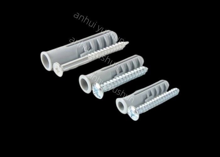 βίδα βουλωμάτων τοίχων 10mm η πλαστική 2575mm μήκος 100pcs/Bag προσαρμόζει το πλήθος χρωμάτων για τον τοίχο