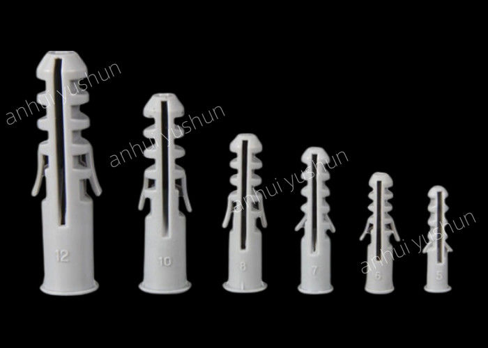 βίδα βουλωμάτων τοίχων 10mm η πλαστική 2575mm μήκος 100pcs/Bag προσαρμόζει το πλήθος χρωμάτων για τον τοίχο